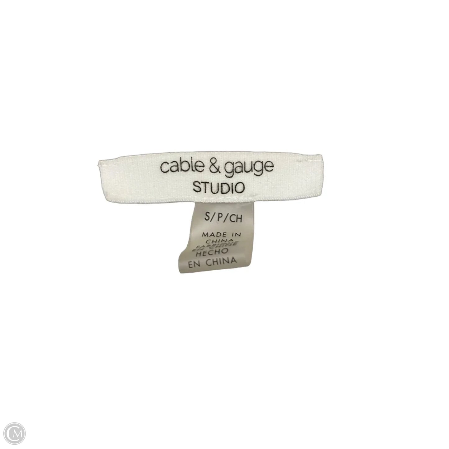 Jacket Other By Cable And Gauge In Tan & White, Size: S