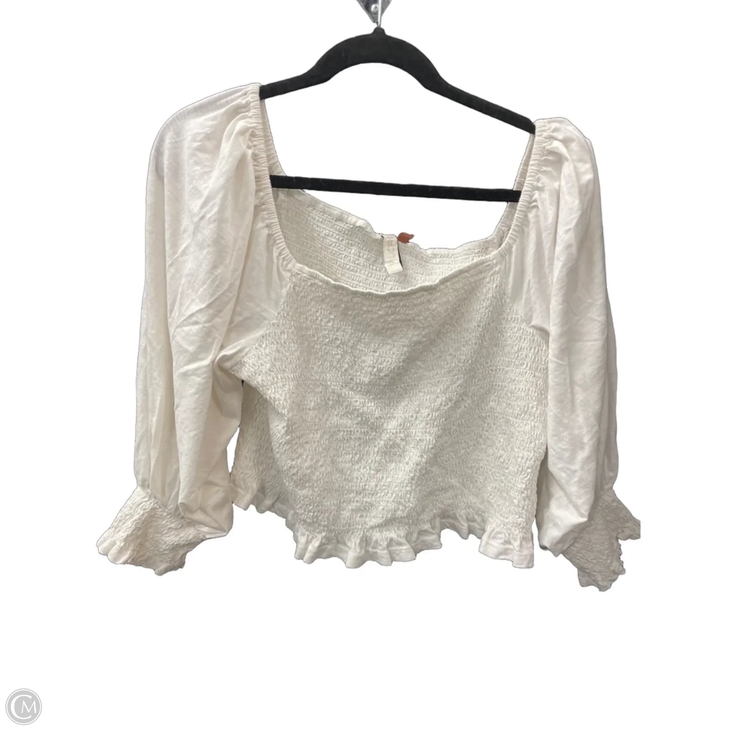Blouse Long Sleeve By Pilcro In Cream, Size: Xl