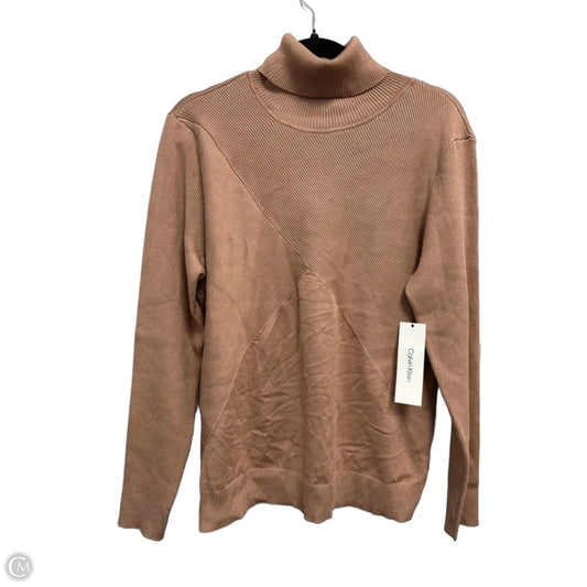 Sweater By Calvin Klein In Tan, Size: Xl
