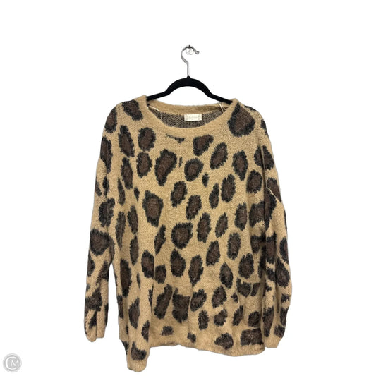 Sweater By Altard State In Brown & Cream, Size: M