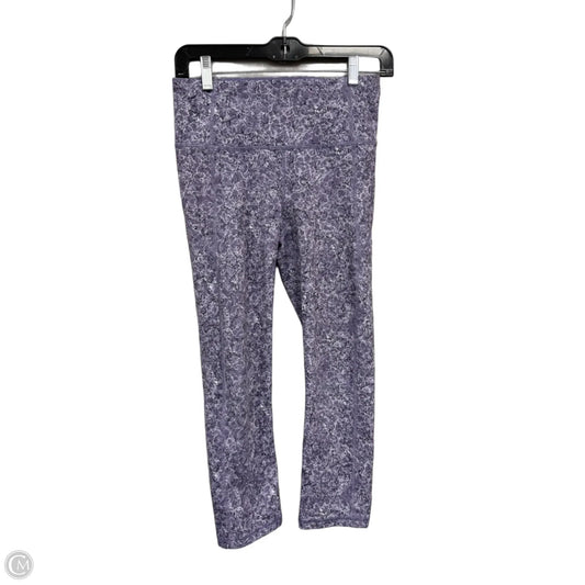 Athletic Leggings Capris By Under Armour In Purple, Size: S