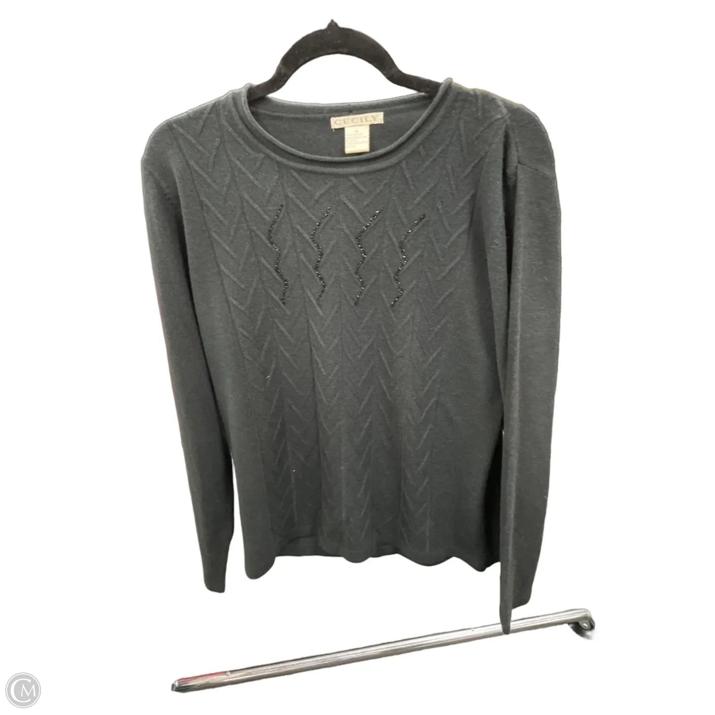 Sweater By Clothes Mentor In Black, Size: M