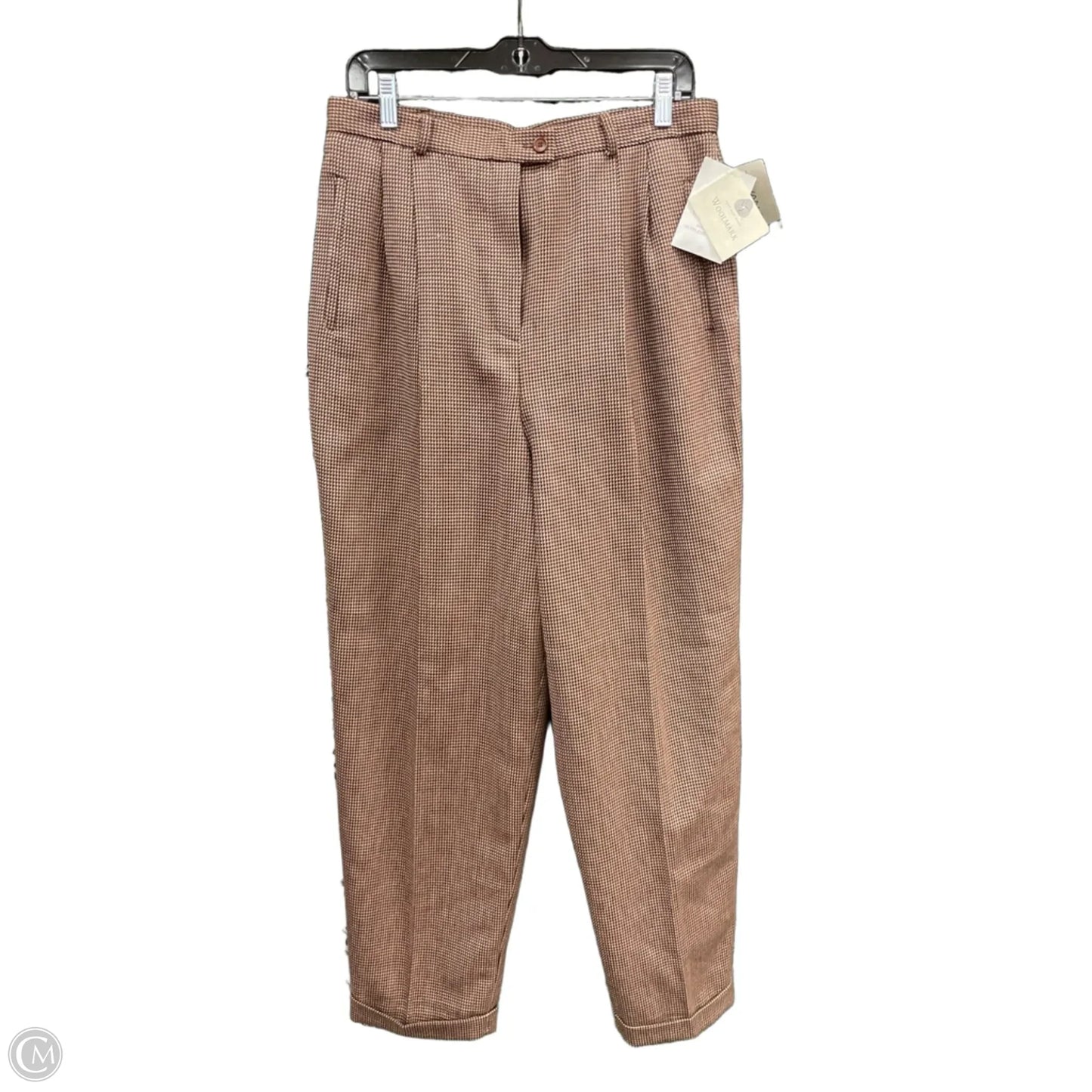 Pants Dress By Evan-picone In Brown & Cream, Size: 14