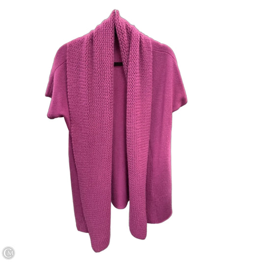 Sweater Cardigan By Eileen Fisher In Pink, Size: M
