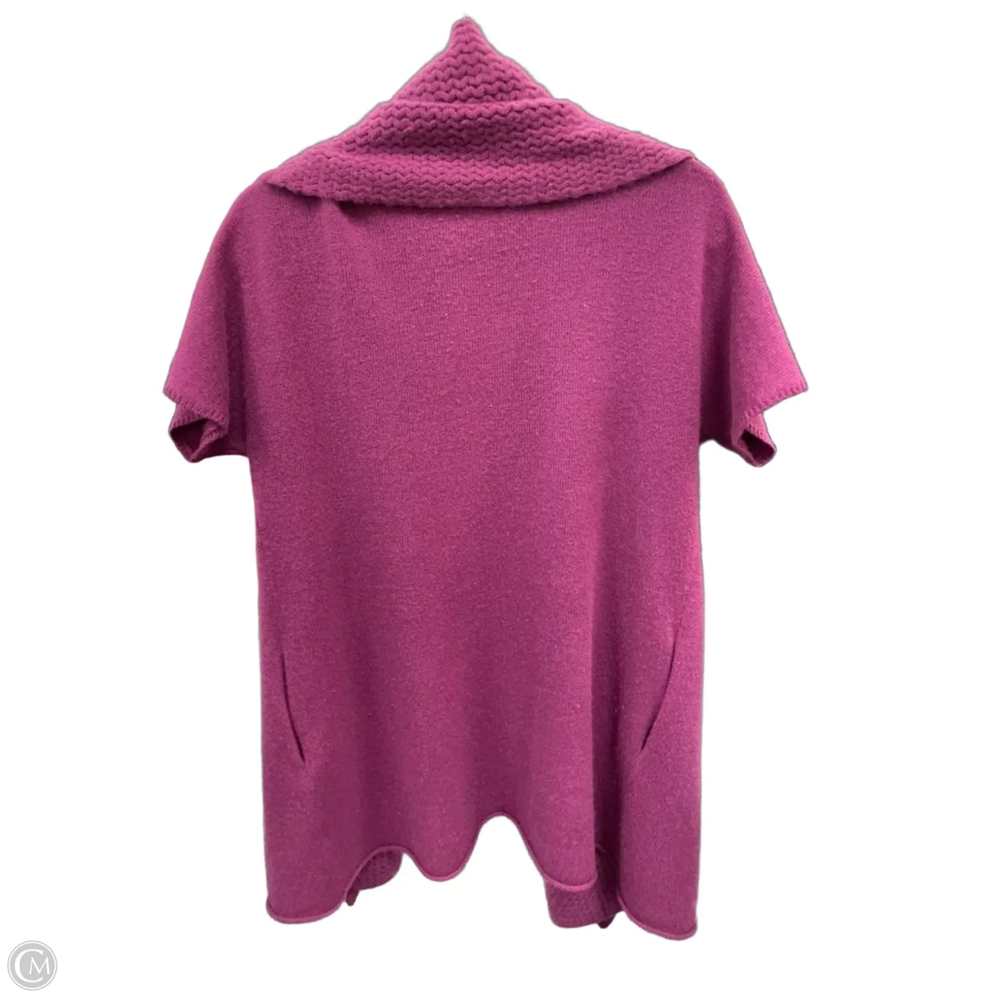 Sweater Cardigan By Eileen Fisher In Pink, Size: M