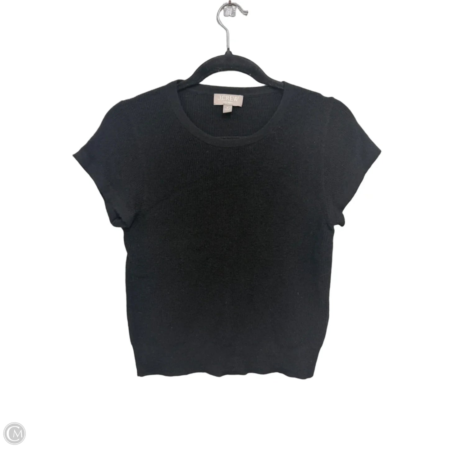 Sweater Short Sleeve By J. Crew In Black, Size: M