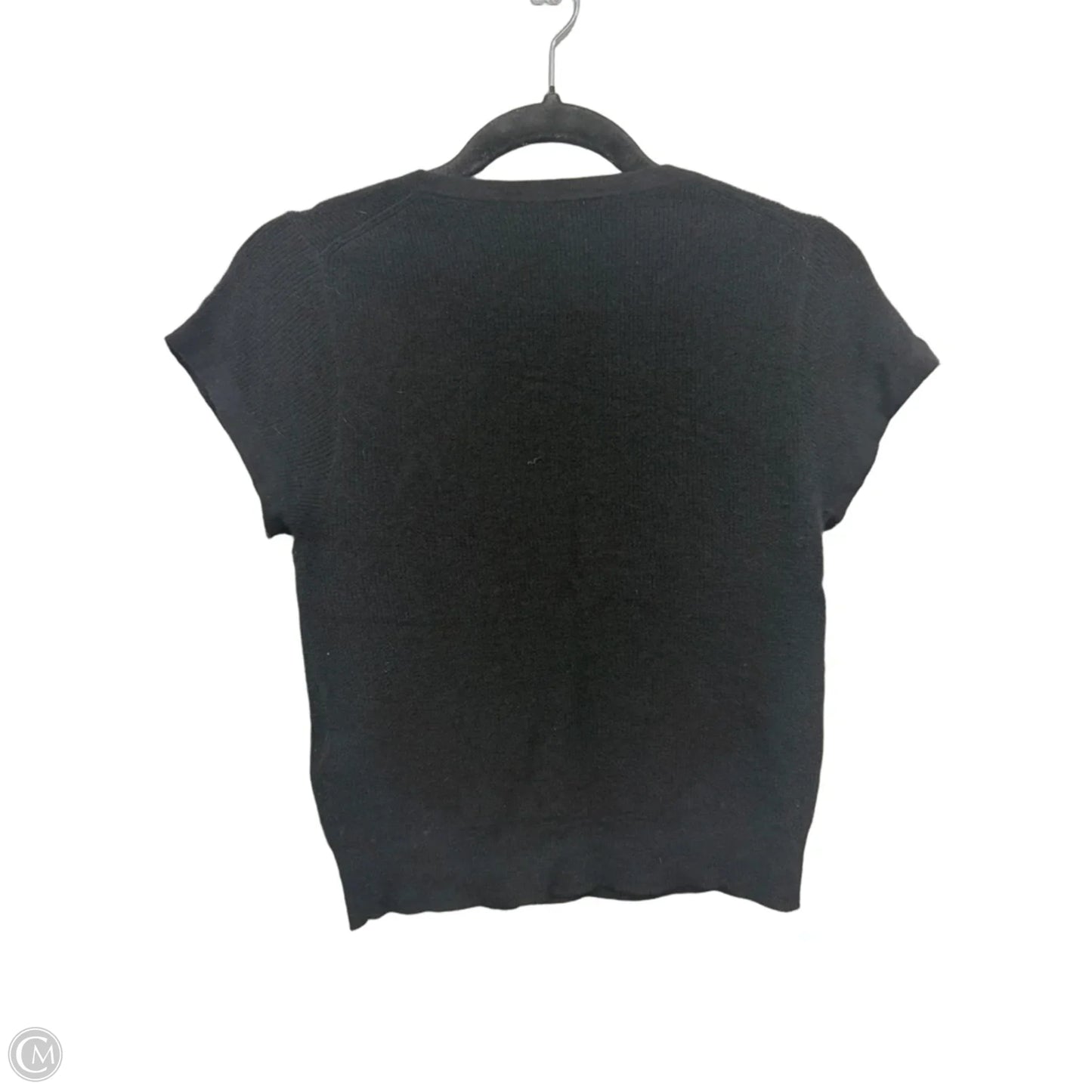 Sweater Short Sleeve By J. Crew In Black, Size: M