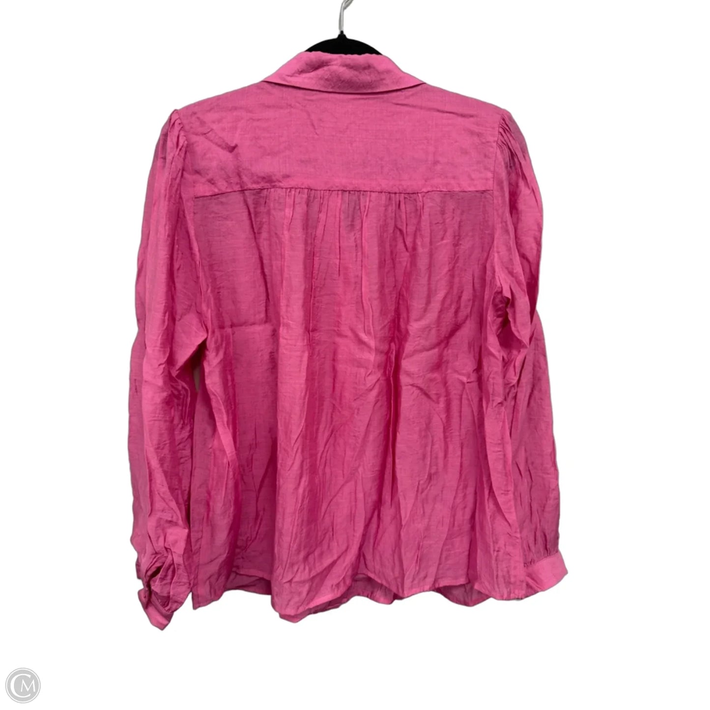 Blouse Long Sleeve By The Korner In Pink, Size: M