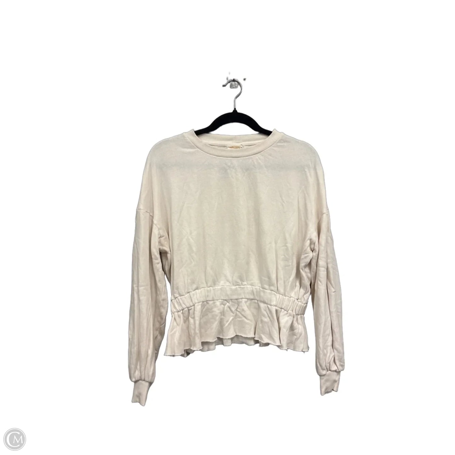 Sweatshirt Crewneck By Nation In Cream, Size: Xs