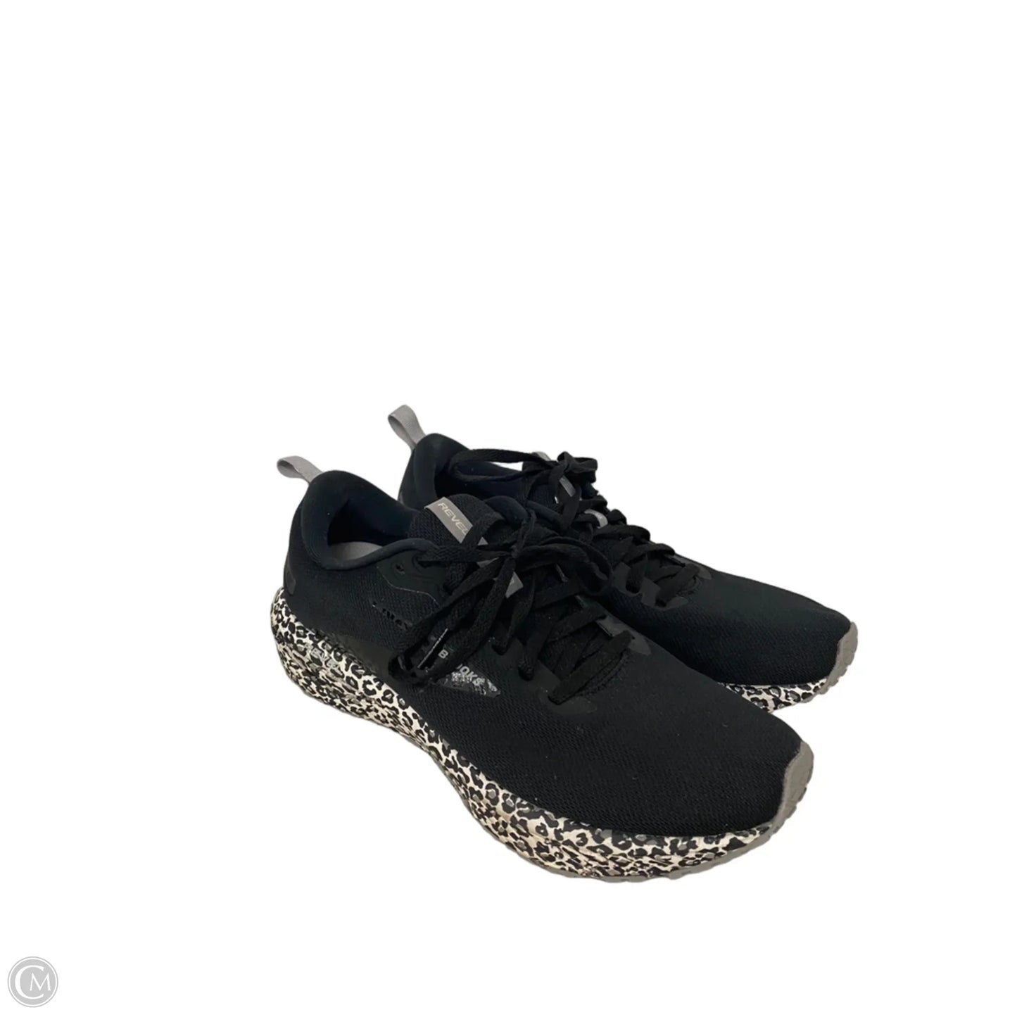 Shoes Athletic By Brooks In Black & Grey, Size: 9