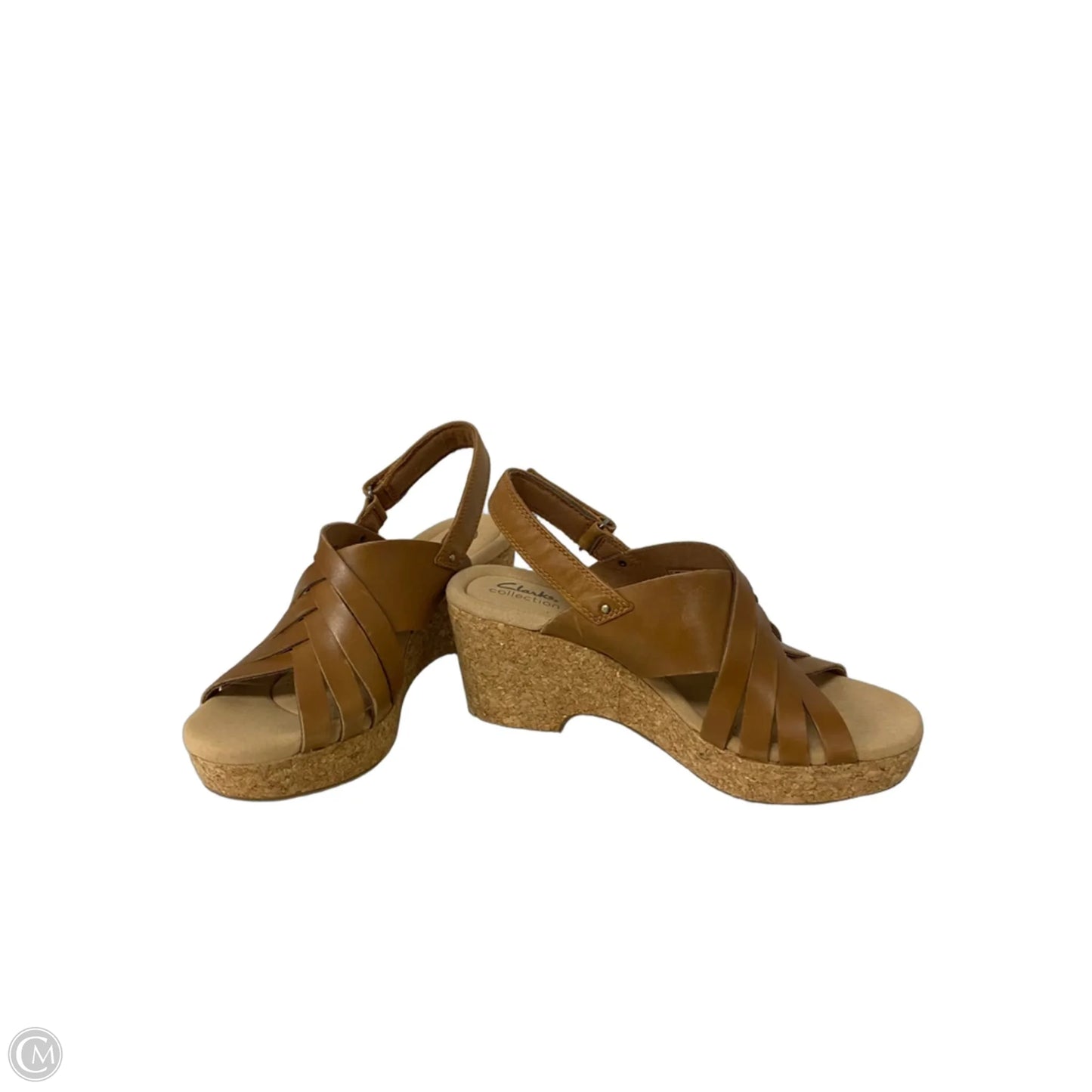 Shoes Heels Platform By Clarks In Tan, Size: 10