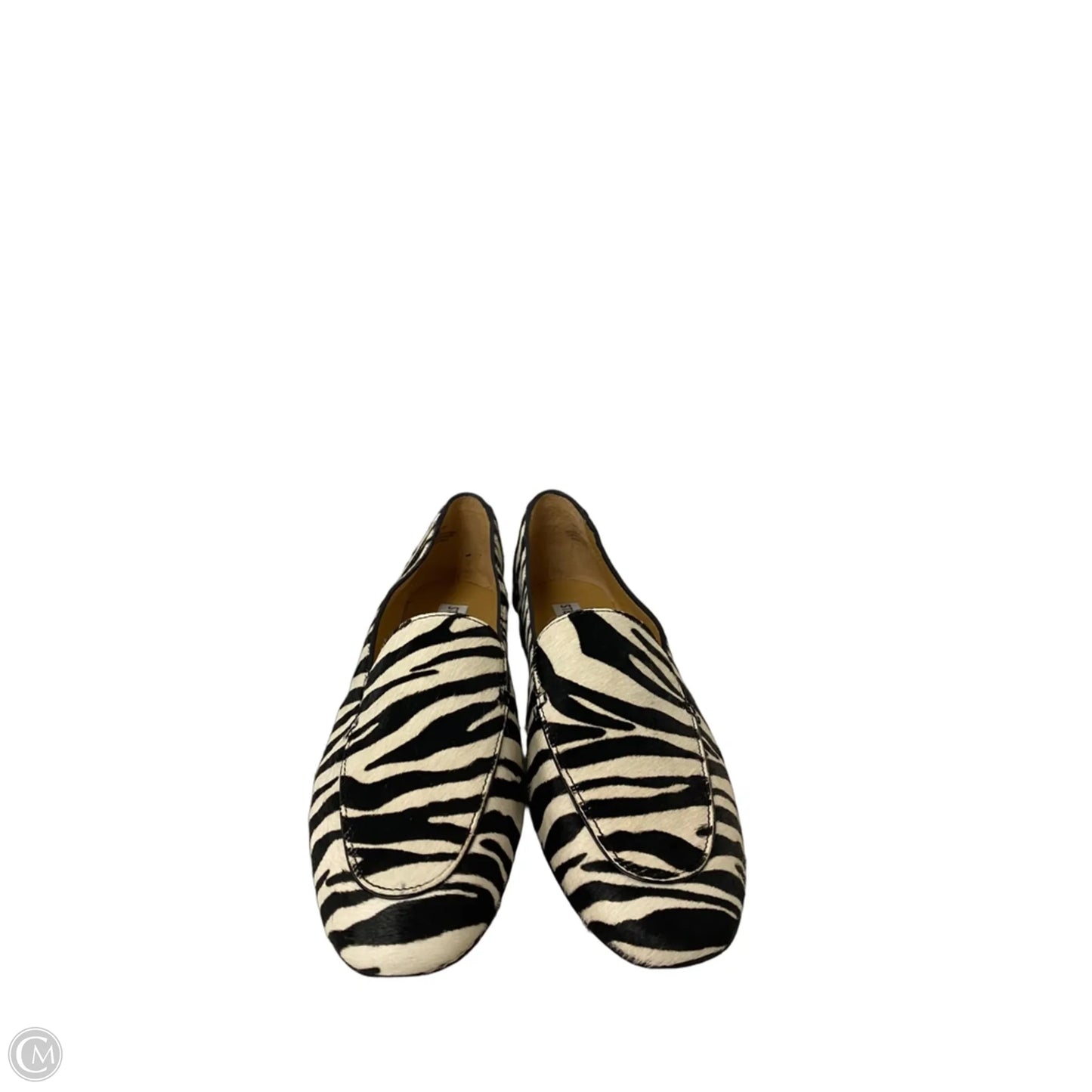 Shoes Flats By Steve Madden In Black & White, Size: 8.5