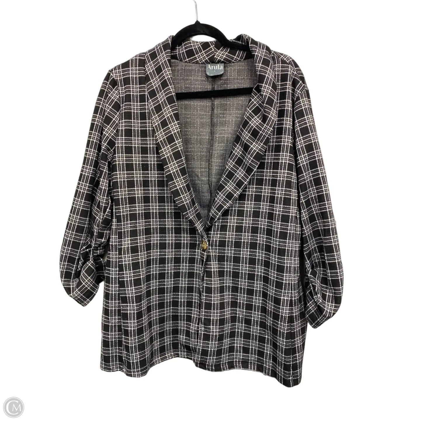 Blazer By Arula In Black & White, Size: Xl