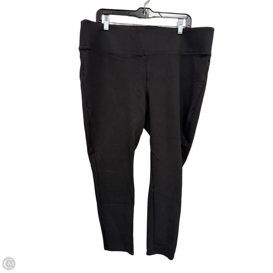 Pants Leggings By Investments In Black, Size: 2x