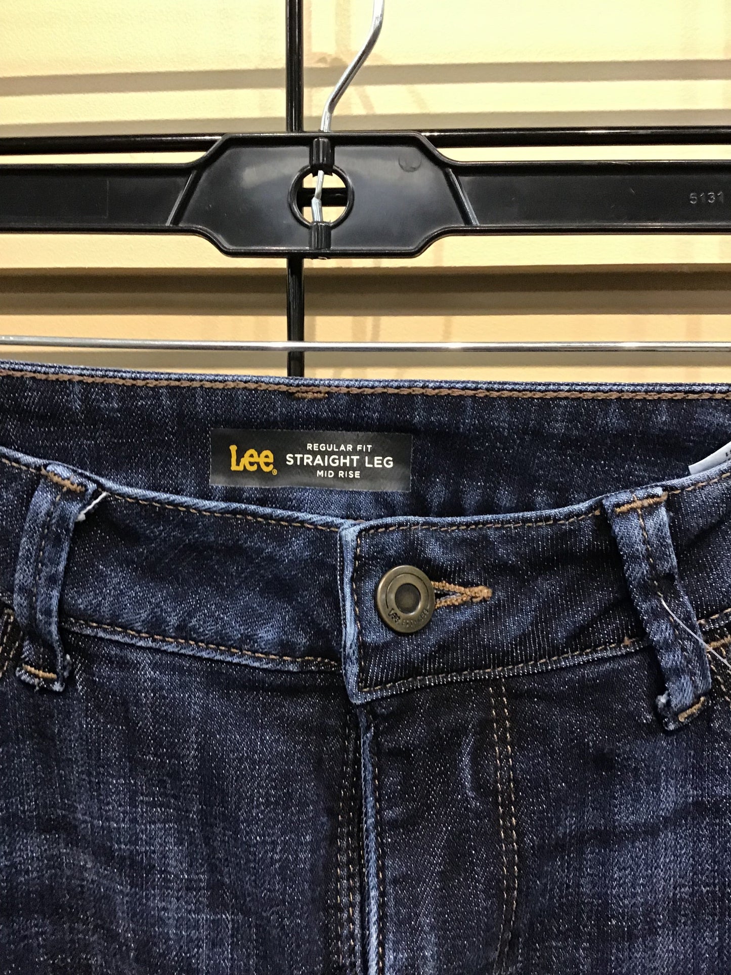 Blue Denim Jeans Straight Lee, Size 10