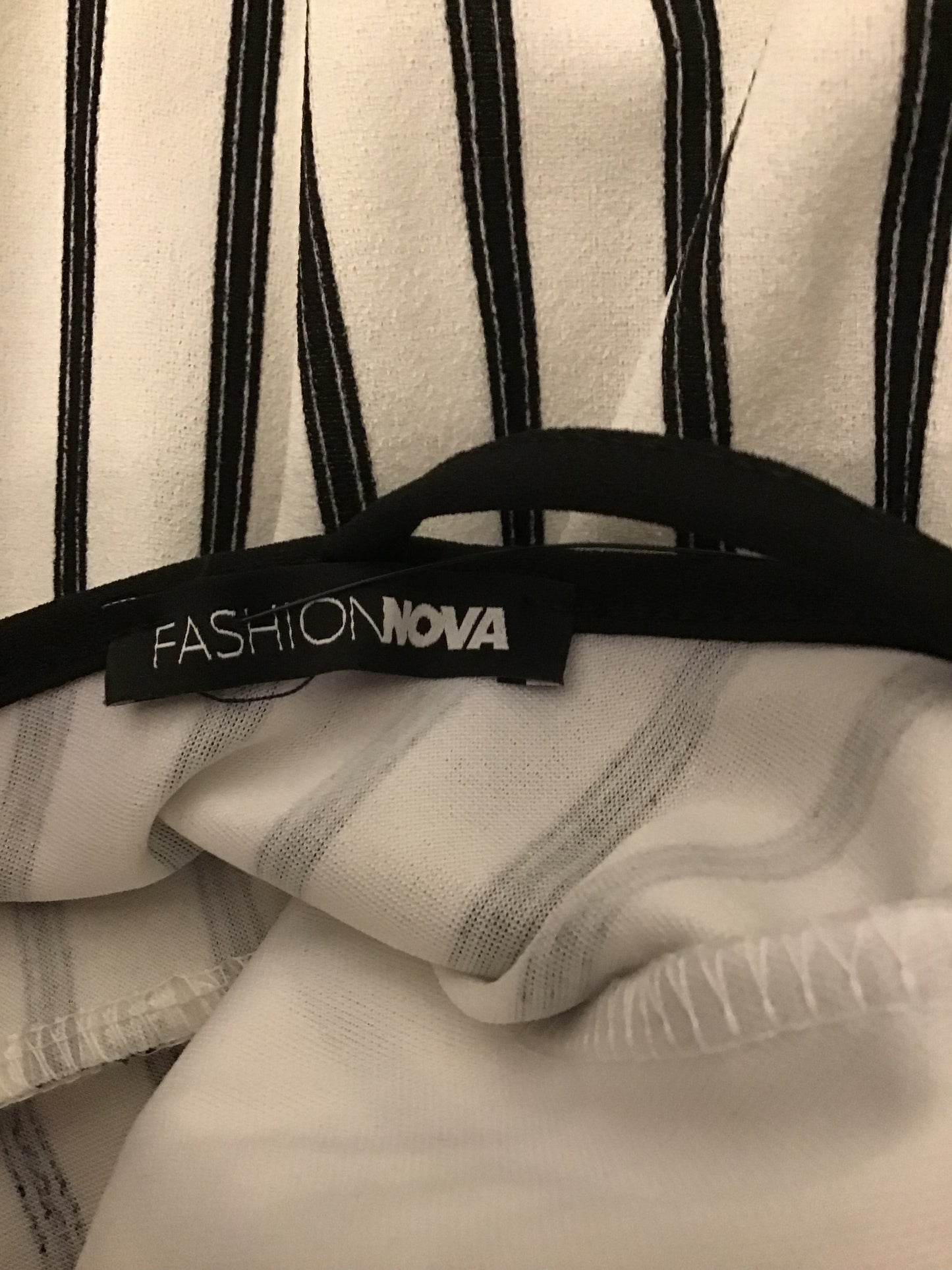 Jumpsuit By Fashion Nova In Black & White, Size: M