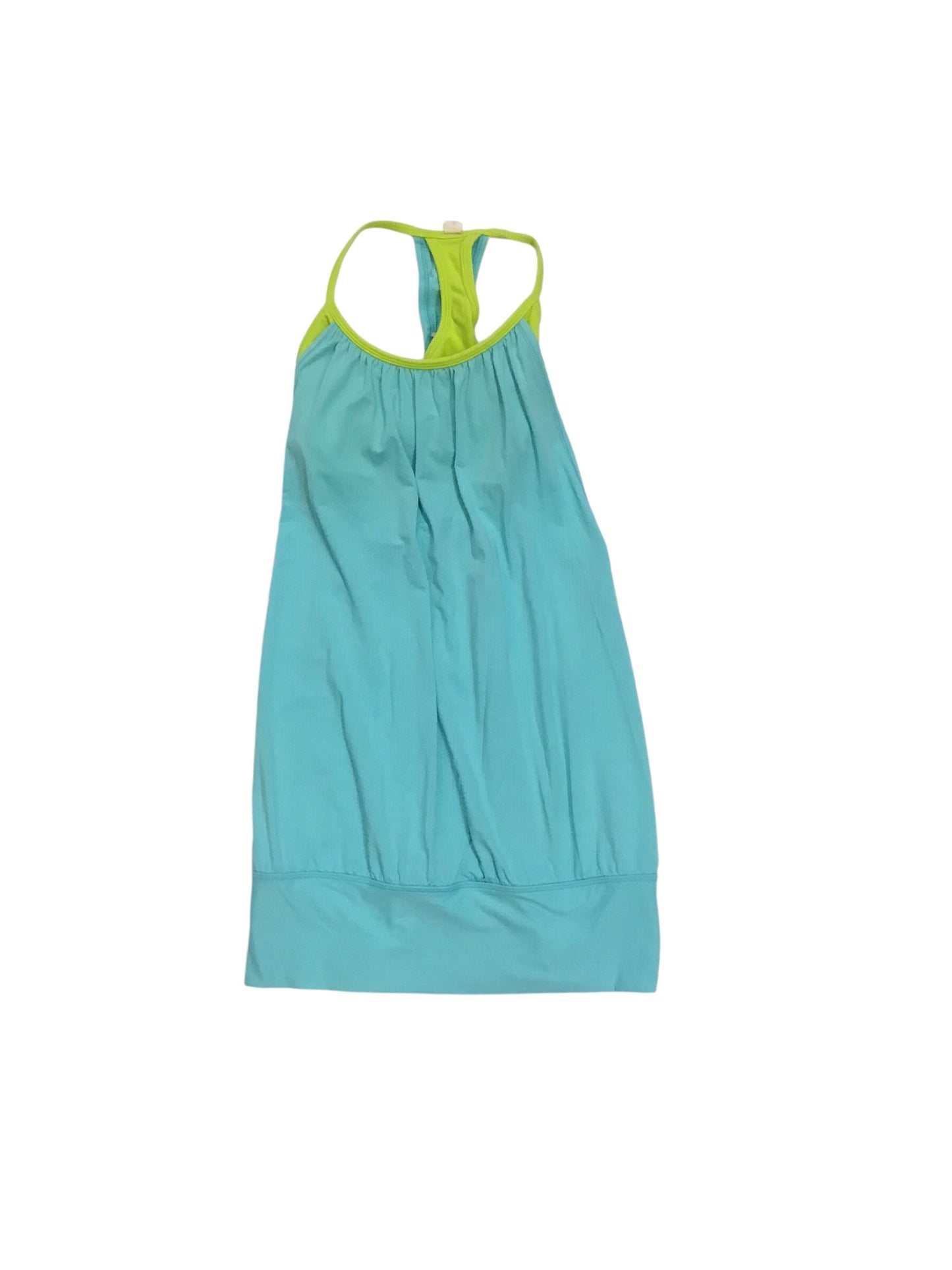 Athletic Tank Top By Lululemon In Blue & Green, Size: 6