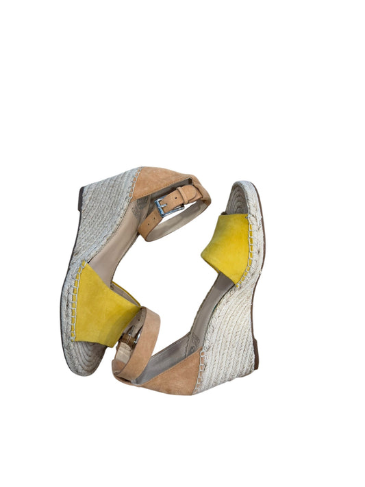 Sandals Heels Platform By Vince Camuto In Yellow, Size: 10