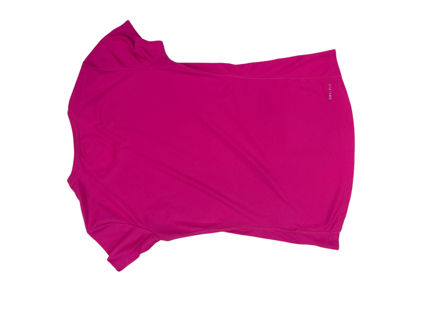 Athletic Top Short Sleeve By Nike In Pink, Size: S