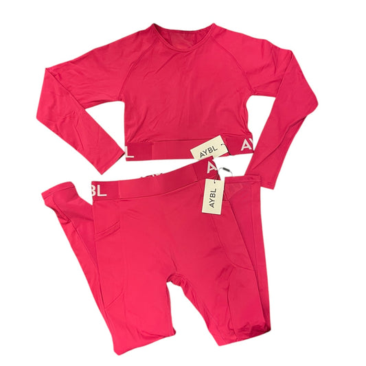 Athletic Pants 2pc By Clothes Mentor In Pink, Size: M