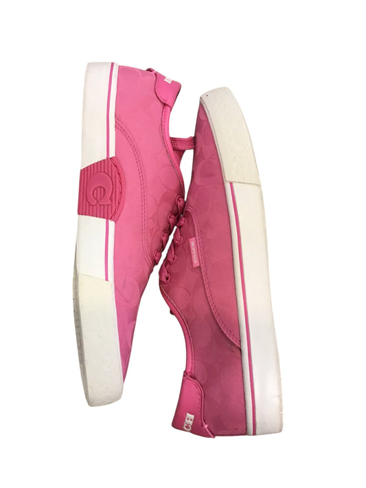 Shoes Designer By Coach In Pink, Size: 9