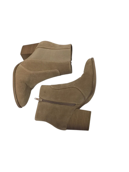 Boots Ankle Heels By Universal Thread In Tan, Size: 9