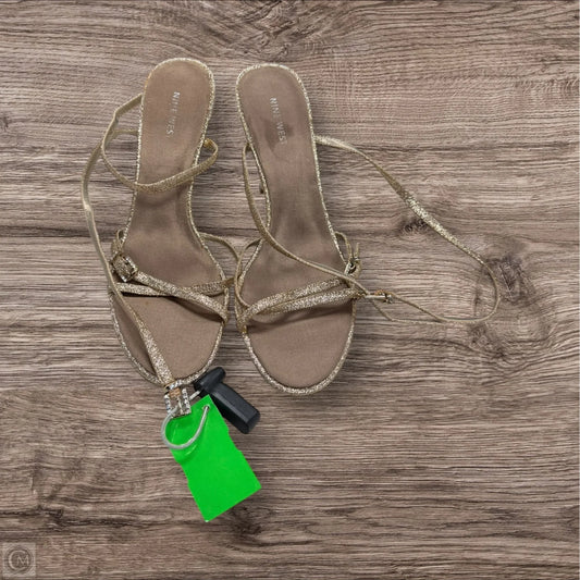 Sandals Heels Stiletto By Nine West In Rose Gold, Size: 9