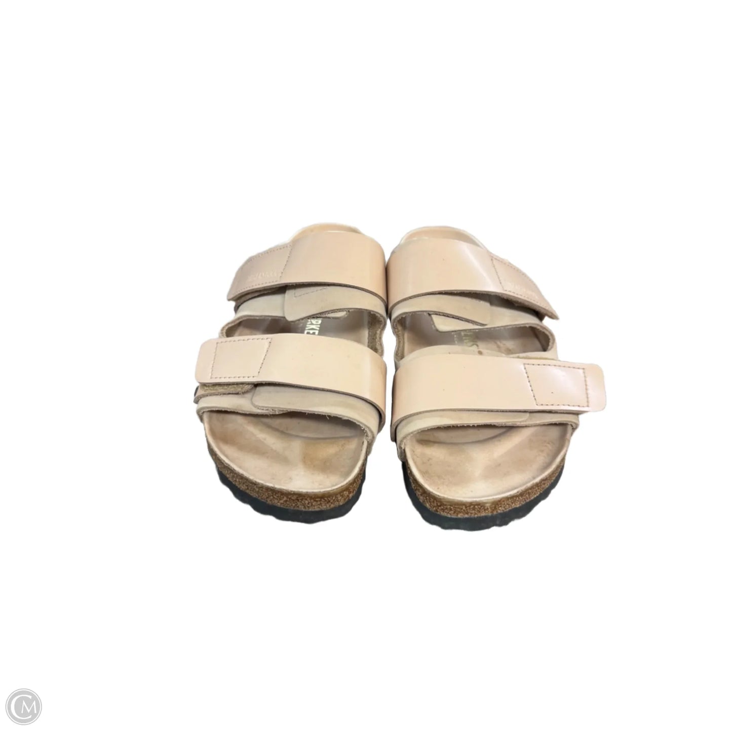 Sandals Flats By Birkenstock In Tan, Size: 10