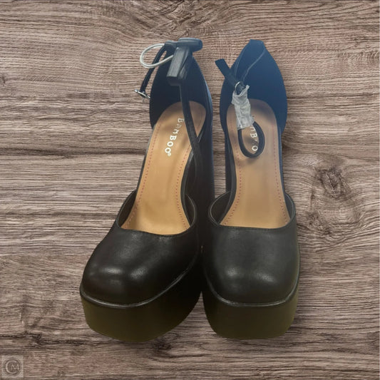 Shoes Heels Block By Boohoo Boutique In Black, Size: 7.5