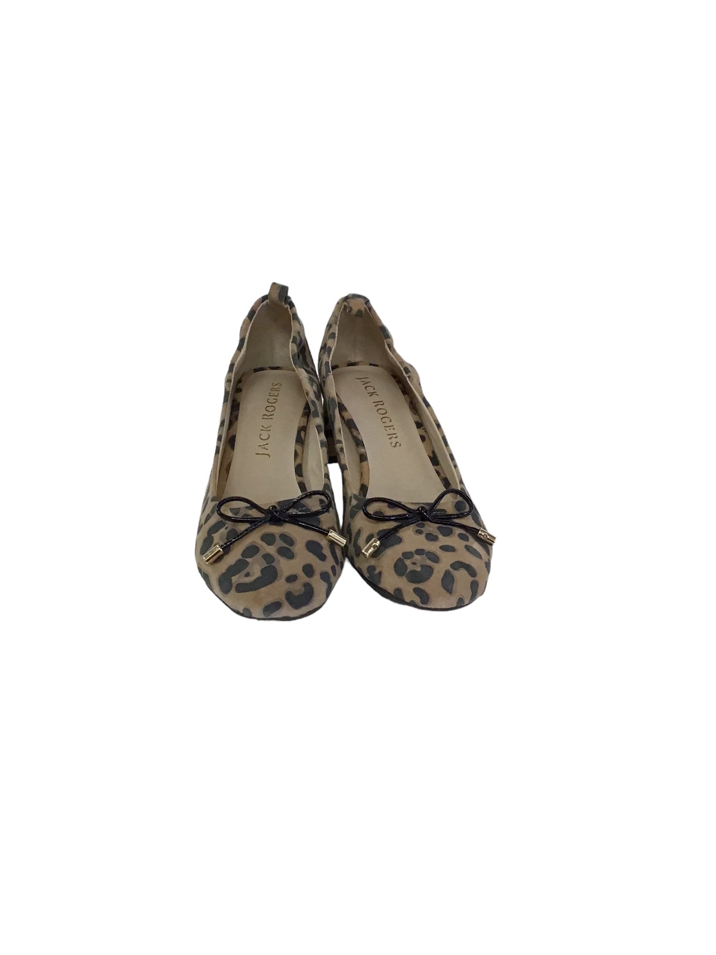 Shoes Heels Block By Jack Rogers In Animal Print, Size: 5.5