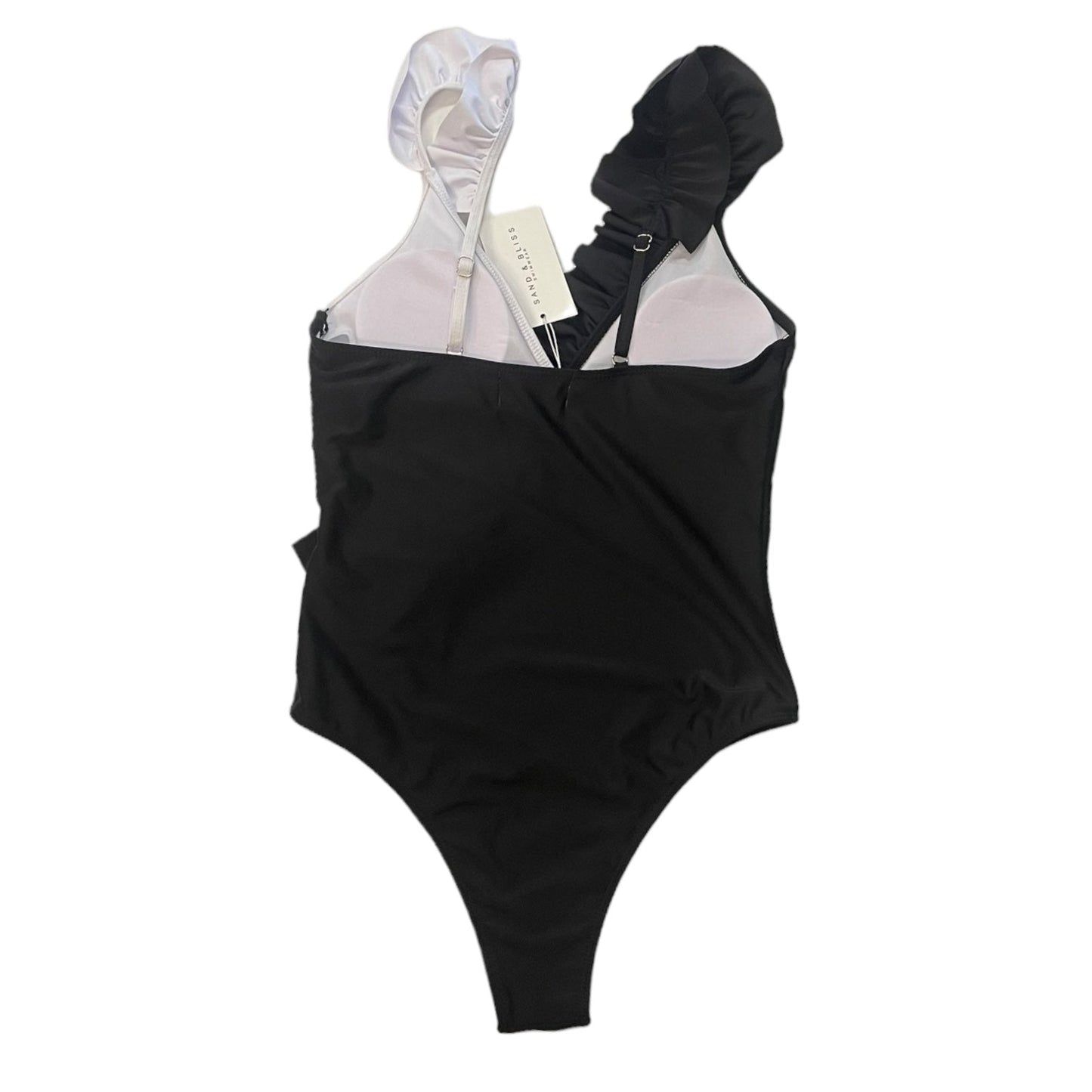 Swimsuit By Clothes Mentor In Black & White, Size: M