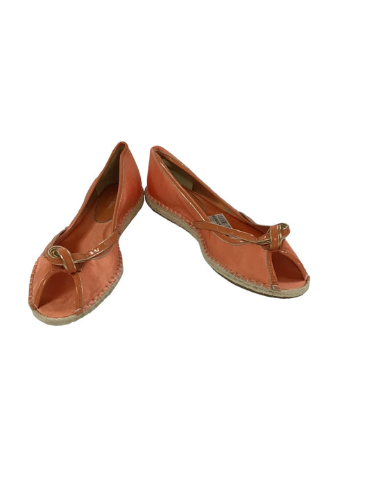 Orange Sandals Flats Cole-haan, Size 10.5