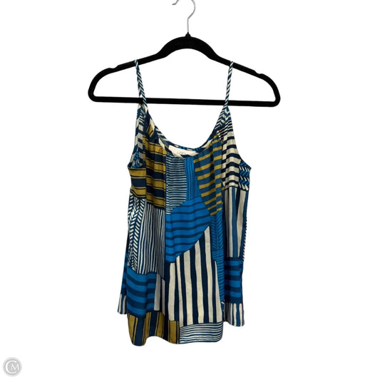 Top Sleeveless By Loft In Blue & Green, Size: Mp