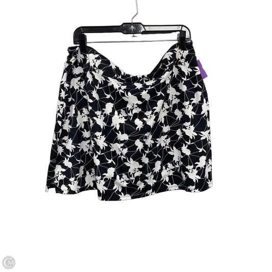 Skirt short By Tranquility In Black & White, Size: Xxl