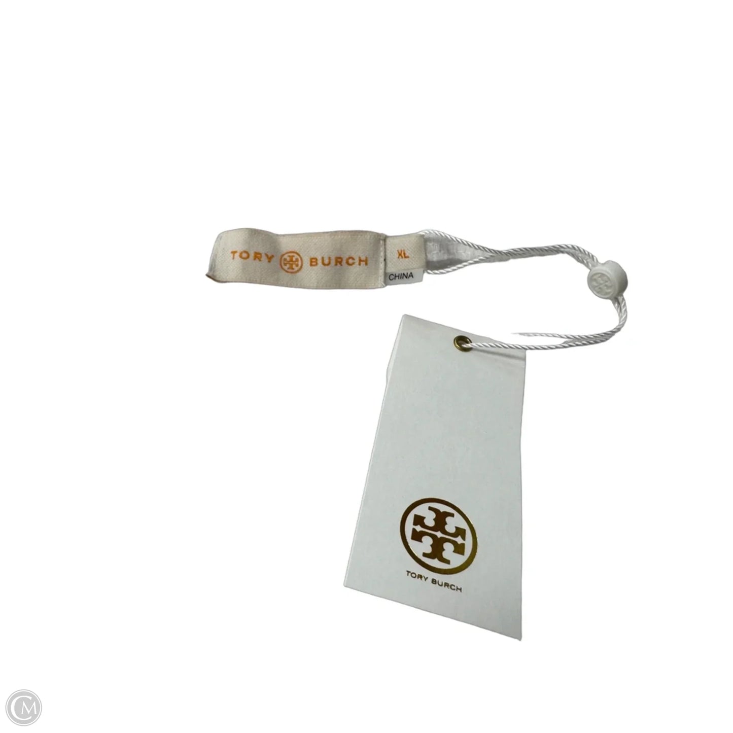 Top 3/4 Sleeve Designer By Tory Burch In Striped Pattern, Size: Xl