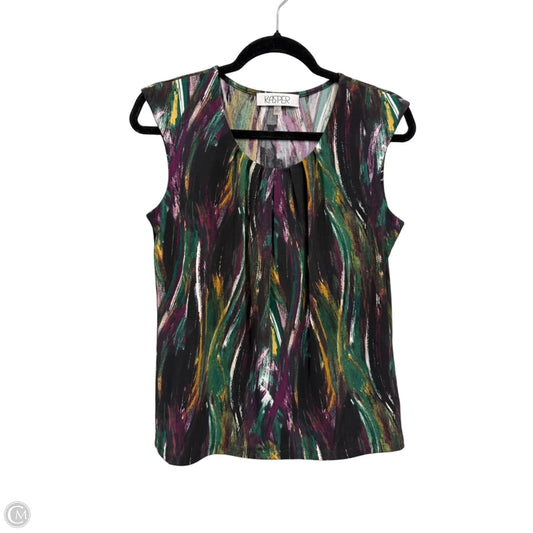 Top Sleeveless By Kasper In Striped Pattern, Size: S