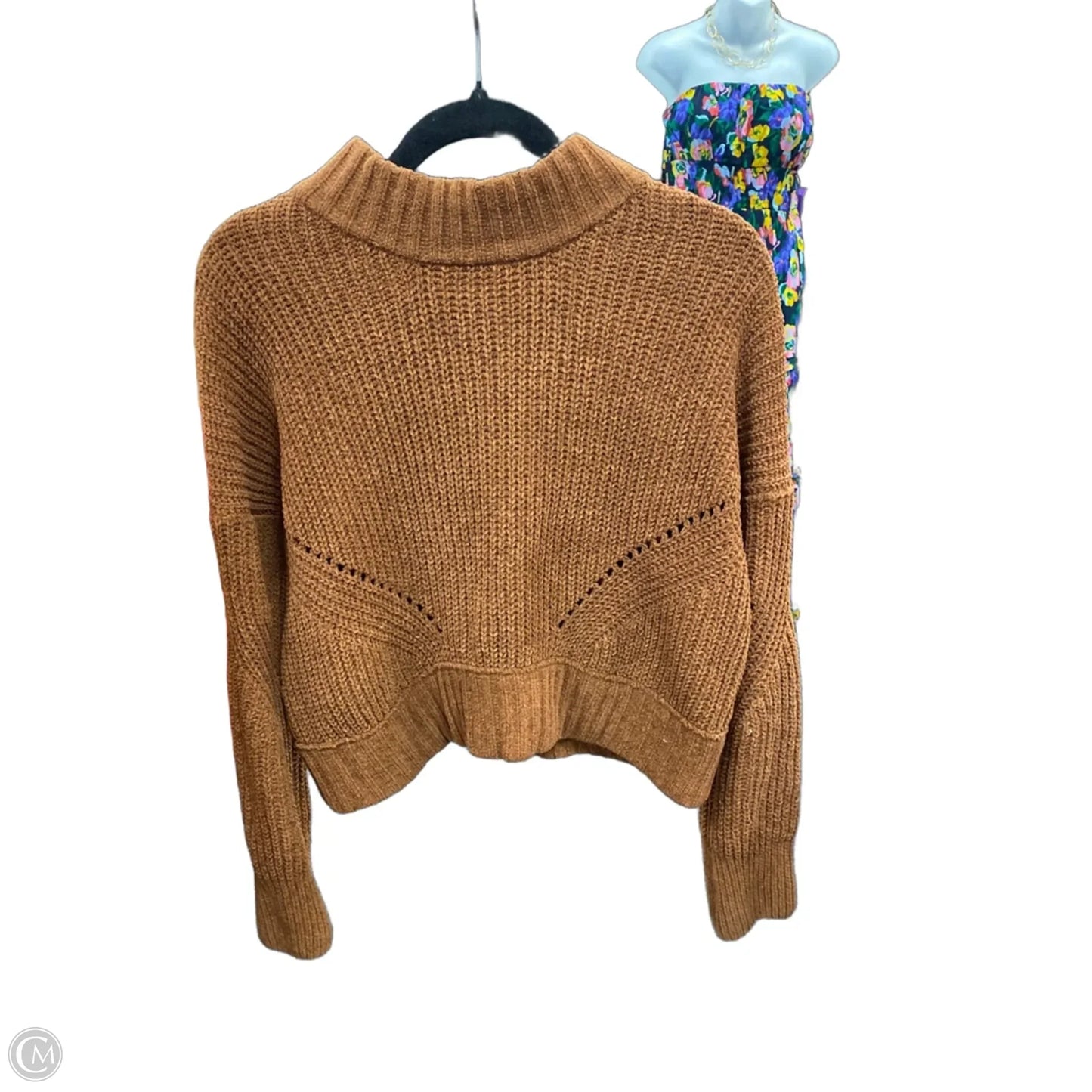 Sweater By Pink Rose In Brown, Size: L