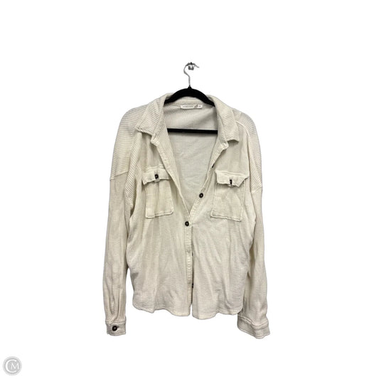 Top Long Sleeve By Altard State In Cream, Size: L