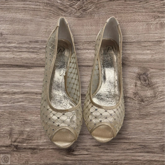 Shoes Heels Kitten By Adrianna Papell In Beige, Size: 8
