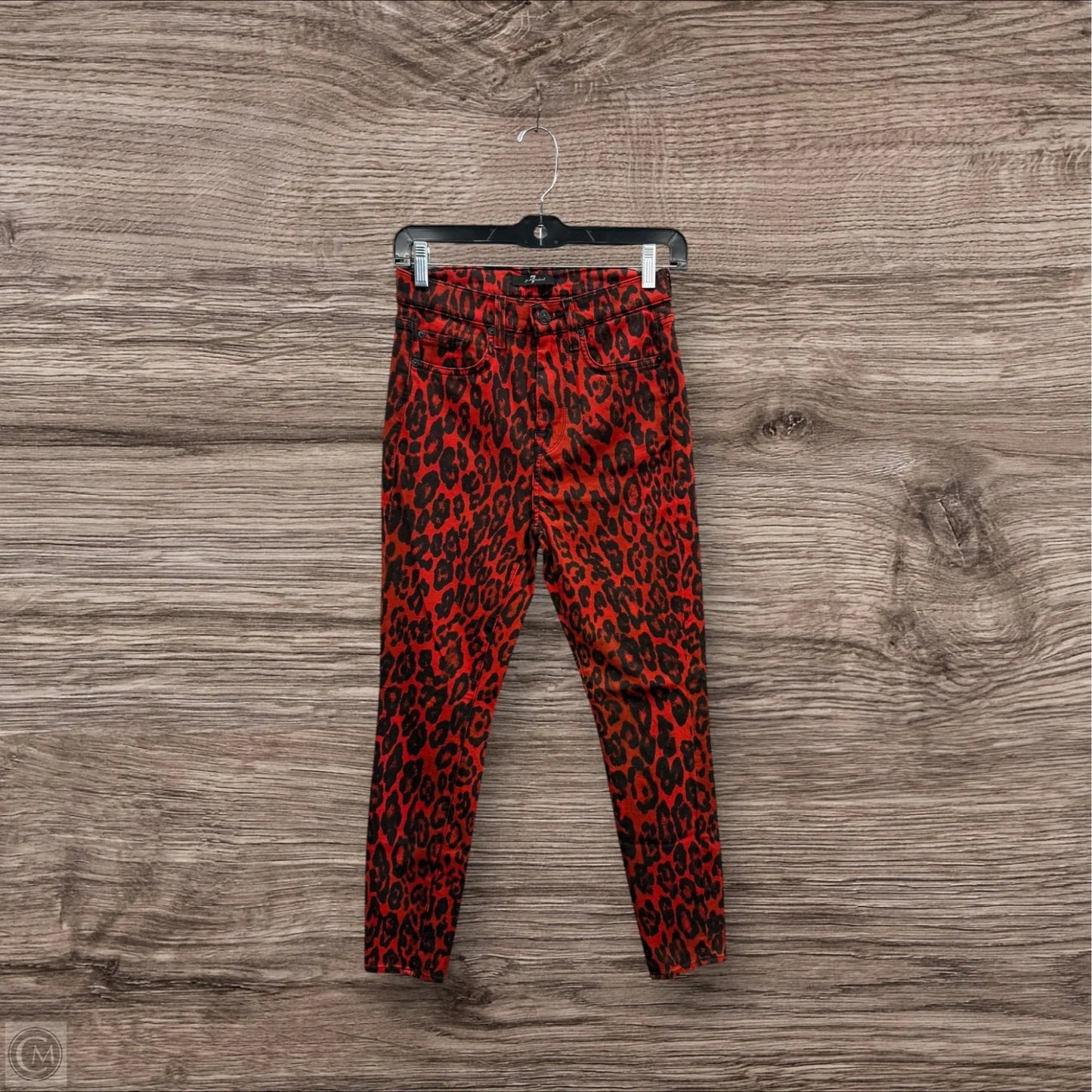 Jeans Skinny By 7 For All Mankind In Red, Size: 2