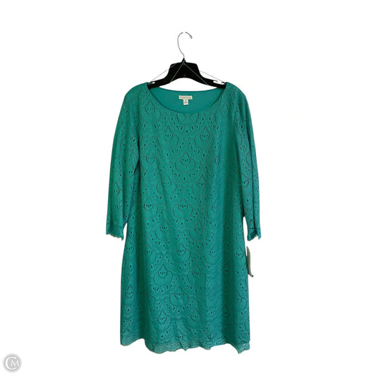 Dress Casual Short By London Times In Teal, Size: Xl