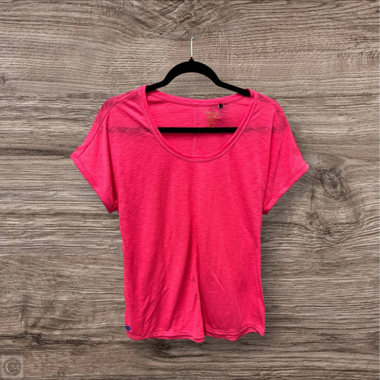 Top Short Sleeve Designer By Lilly Pulitzer In Pink, Size: M