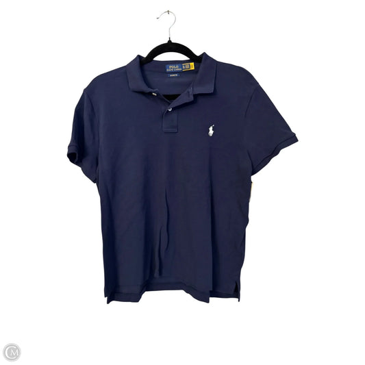 Top Short Sleeve By Polo Ralph Lauren In Navy, Size: Xl