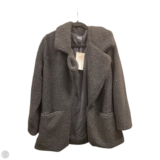 Coat Faux Fur & Sherpa By Ashley In Black, Size: L
