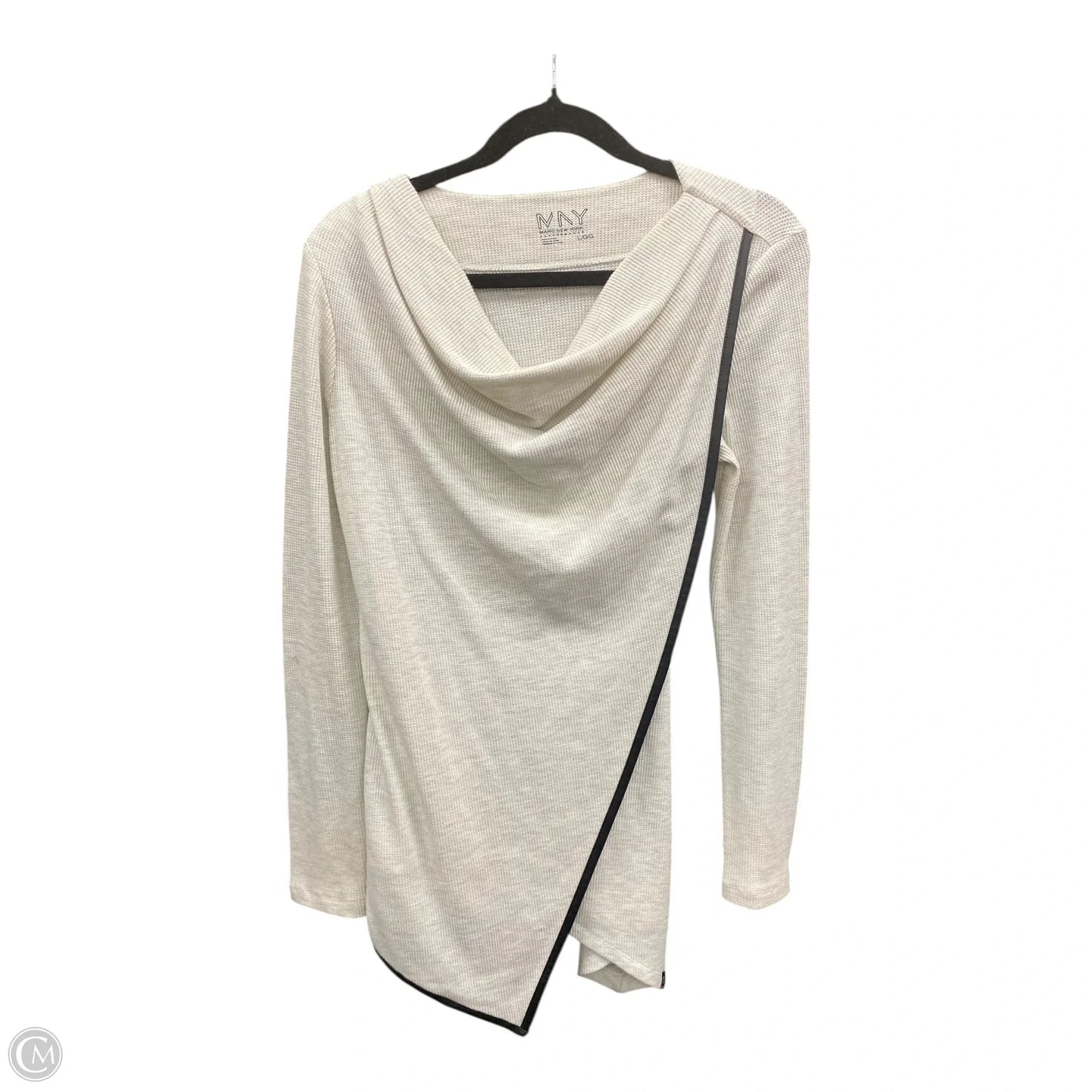 Athletic Top Long Sleeve Crewneck By Marc New York In Beige, Size: L