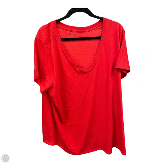 Top Short Sleeve By Torrid In Red, Size: 4x