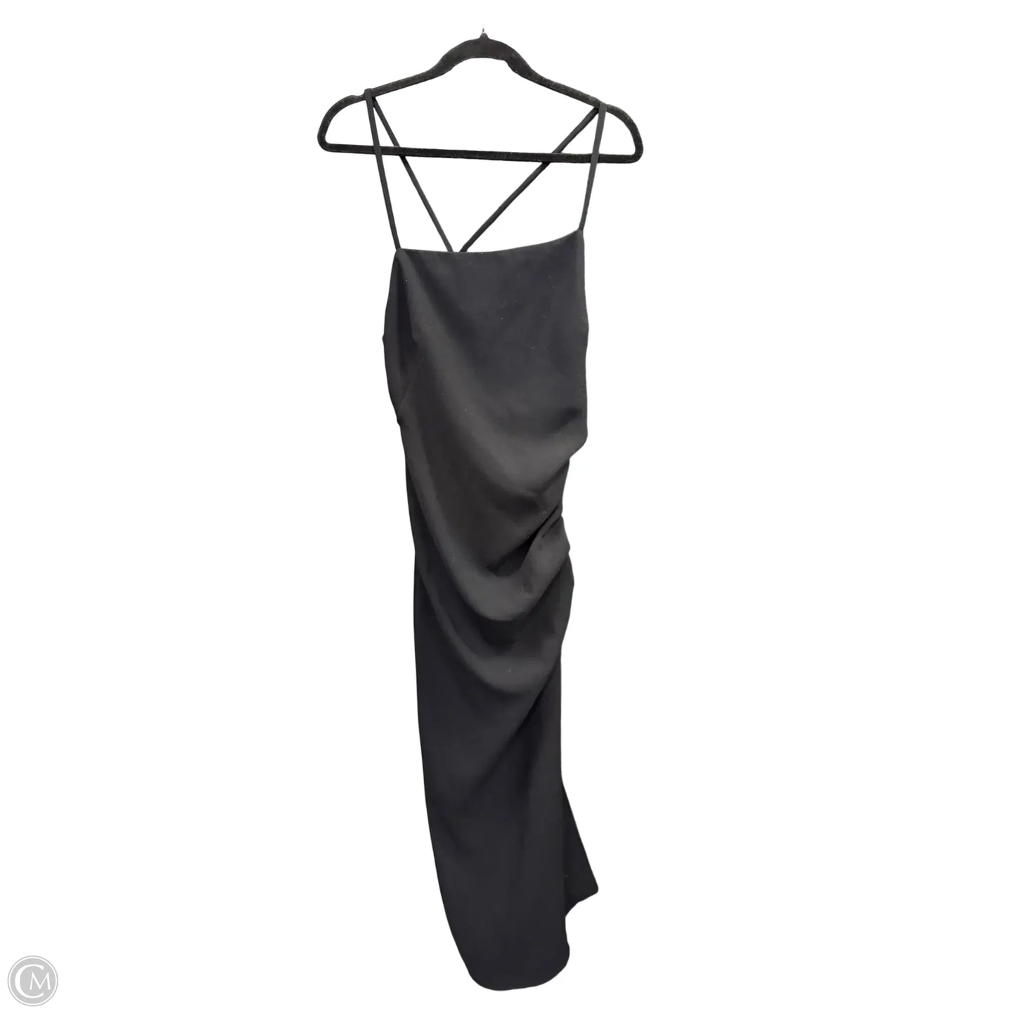 Dress Casual Midi By Zara In Black, Size: M