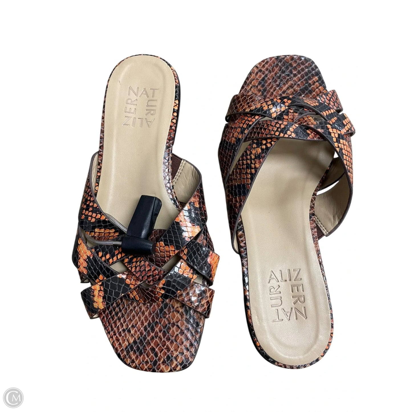 Sandals Flats By Naturalizer In Snakeskin Print, Size: 6
