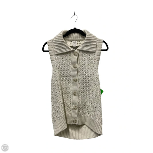 Blouse Sleeveless By Maeve In Cream, Size: L