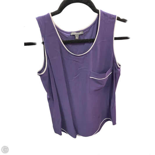 Blouse Sleeveless By Eileen Fisher In Navy, Size: Xs